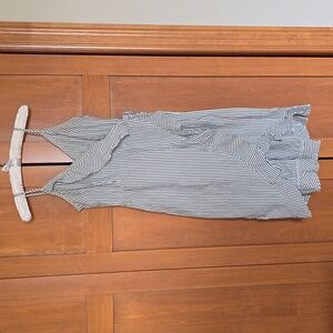 blue & white striped summer dress